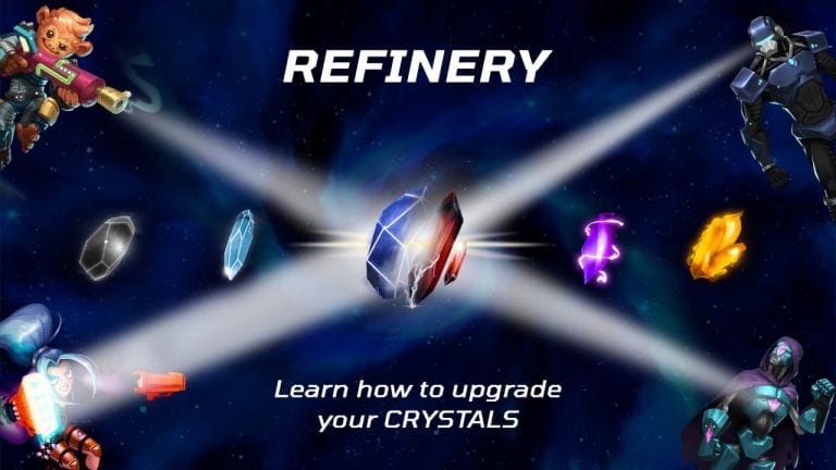 Crystals and refinery in the crypto game Tryhards