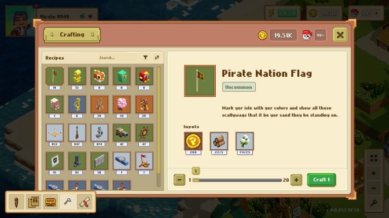 pirate nation crafting
