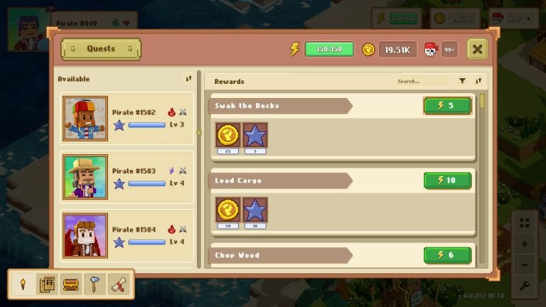 pirate nation quests